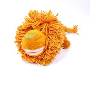 Gymboree Lion Plush Hand Puppet Yarn Mane Orange